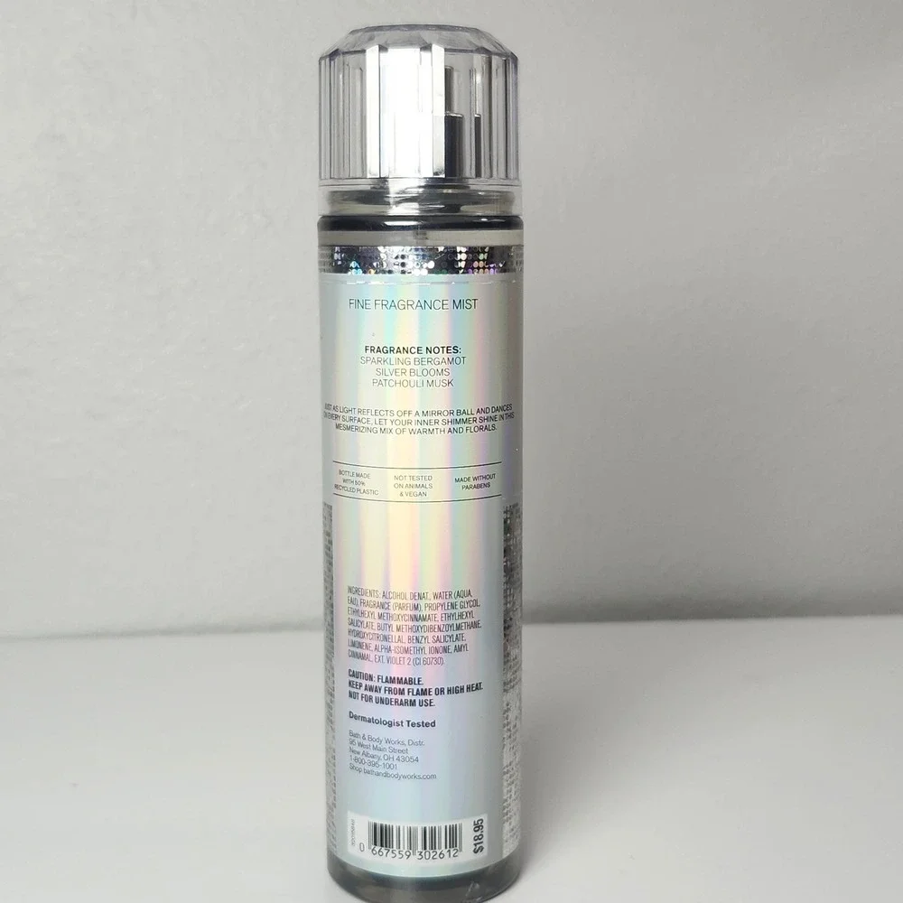 Bath & Body Works Fine Fragrance Mist Women 8 oz Silver Platinum Shimmer Spray